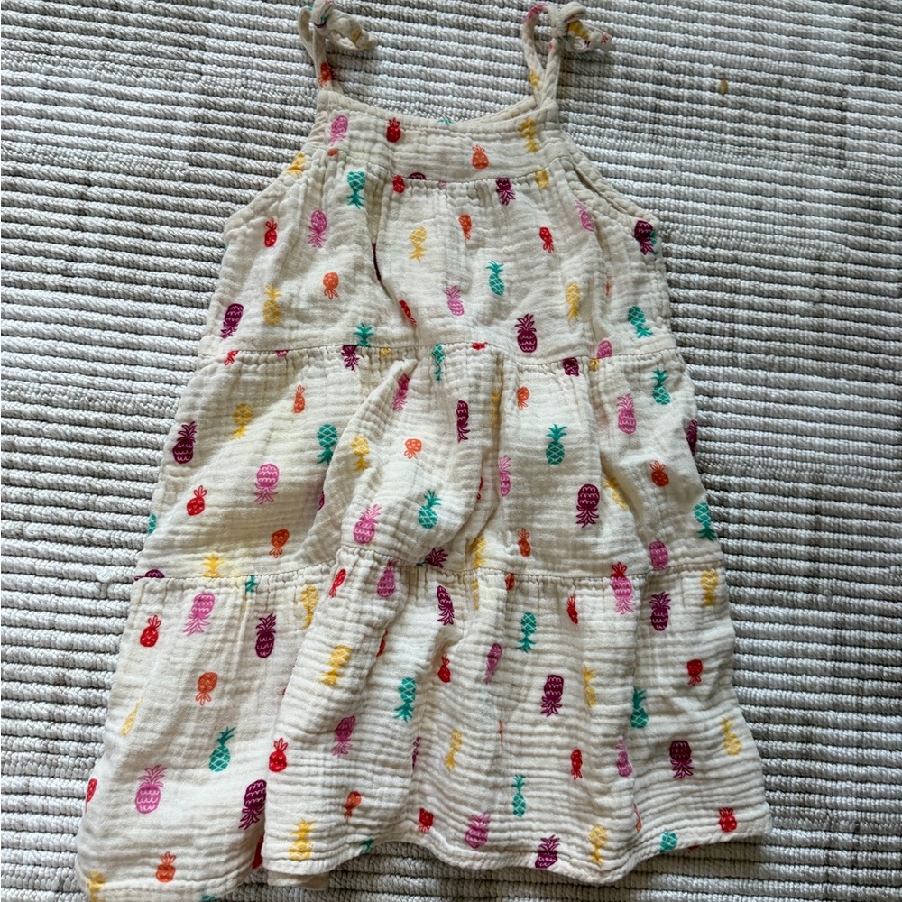 Cat & Jack Multicolor Pineapple Kids Dress